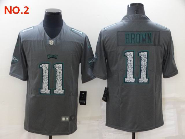 Men's Philadelphia Eagles #11 AJ Brown Jersey NO.2;